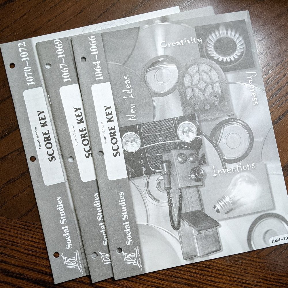 ACE Homeschool Social Studies Grade 6 Score Keys